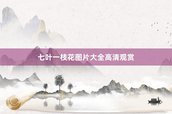 七叶一枝花图片大全高清观赏
